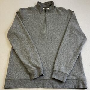 Weatherproof Vintage 1/4 Zip Sweatshirt Mens Large Gray Mock Neck Casual Shirt